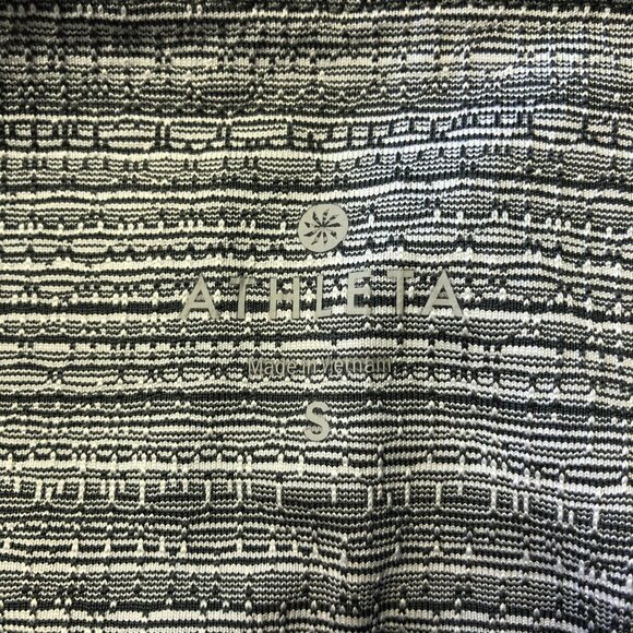 Athleta High Rise Jacquard Chaturanga 7/8 Tight Black/White Leggings - Picture 7 of 11